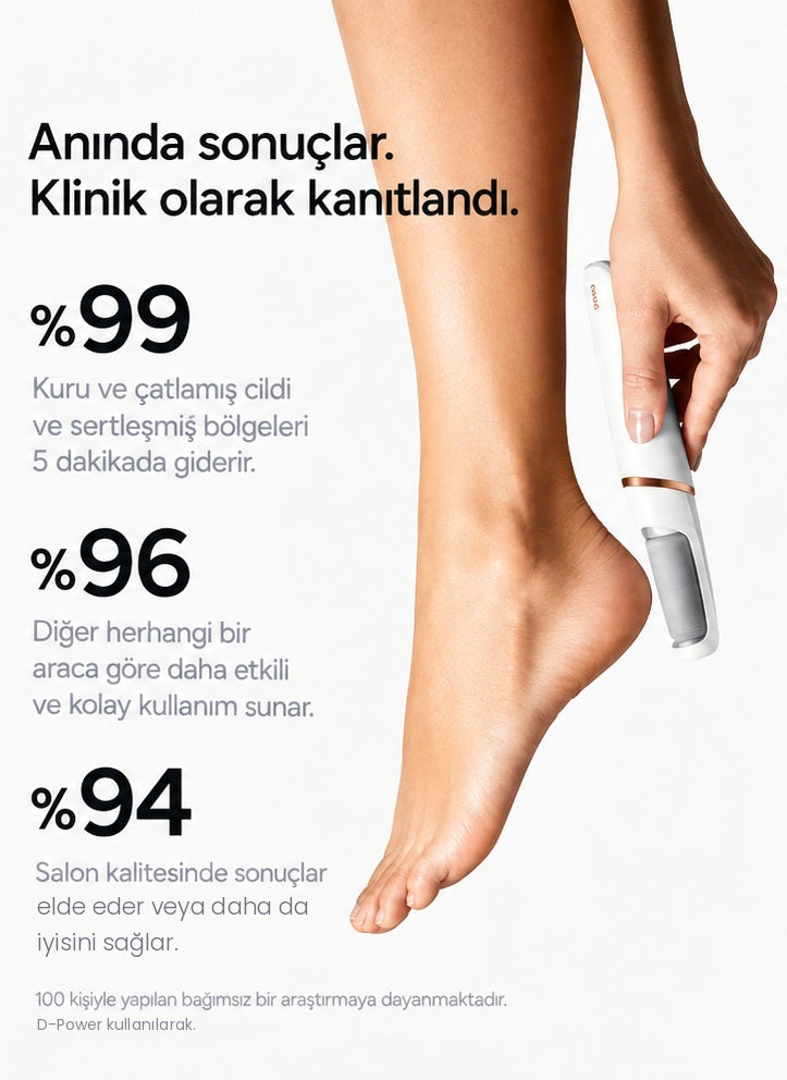 Elektrikli nasır törpüsü ile manuel ayak törpüsü ve salon pedikürü karşılaştırması